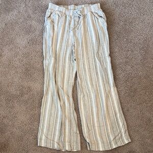 Briggs New York Beige Striped Pants